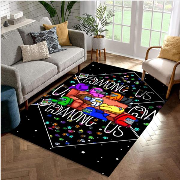 Among Us Dark Night Area Rug Floor Decor The US Decor