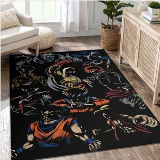 Anime Heroes Area Rug Carpet Living Room