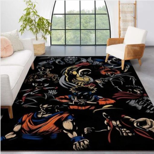 Anime Heroes Area Rug Carpet Living Room Rug