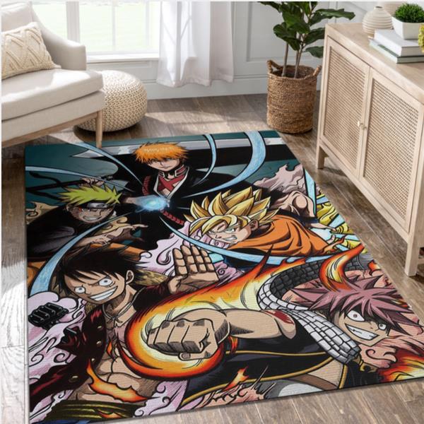 Anime Legendary Heroes Carpet Area Rug Home Decor Bedroom Living Room Decor