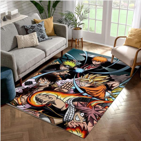 Anime Legendary Heroes Carpet Area Rug Home Decor Bedroom Living Room Decor