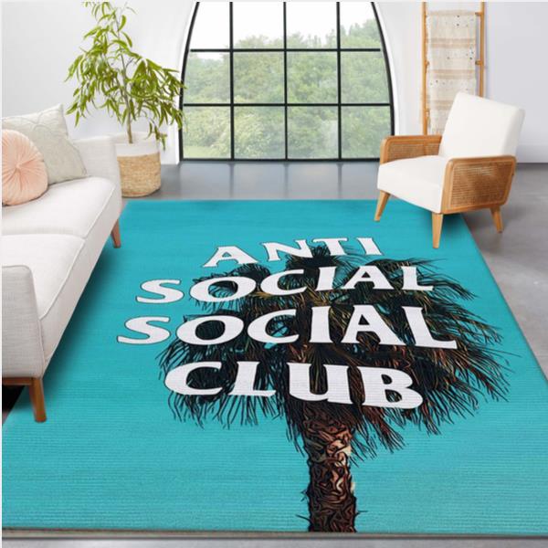 Anti Social Club Area Rug - Fashion Brand Rug Christmas Gift Us Decor