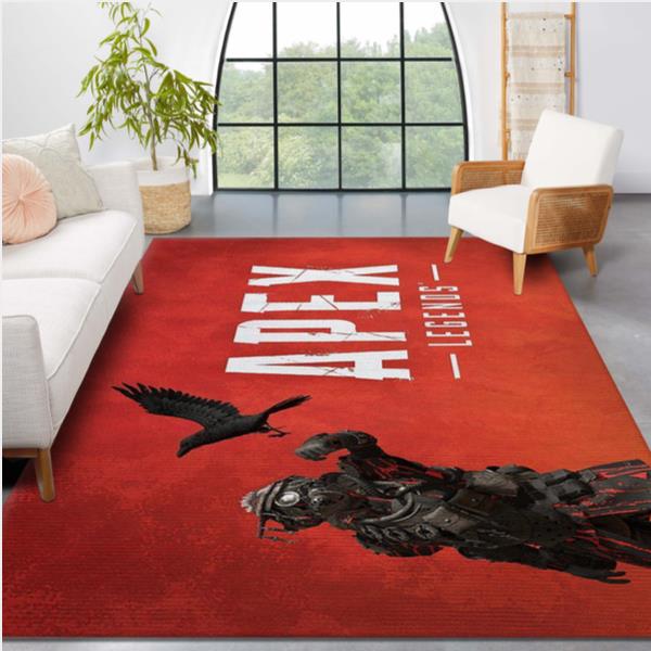 APEX LEGENDS BLOOD HOUND RED CROW RAVEN GAMING AREA RUG BEDROOM RUG HOME US DECOR