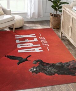 Apex Legends Blood Hound Red Crow Raven Gaming Area Rug Bedroom Rug Home Us Decor