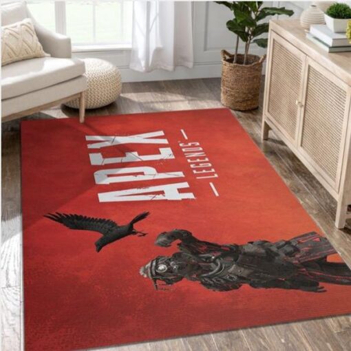 Apex Legends Blood Hound Red Crow Raven Gaming Area Rug Bedroom Rug Home Us Decor