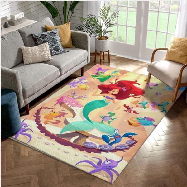 Ariel Disney Princess Characters Disney Movies Area Rug - Living Room Carpet Floor Decor The Us Decor