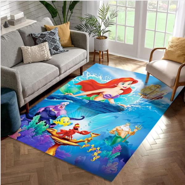 Ariel Mermaid Princess Area Rug Carpet Bedroom Rug Home Decor Floor Decor