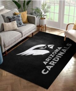 Arizona Cardinals Silver Nfl Area Rug Carpet Living Room Rug Home Decor Floor Decor