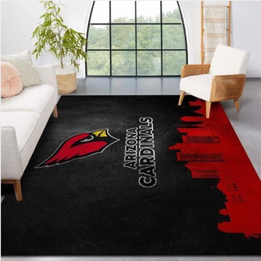 Arizona Cardinals Skyline Nfl Team Logos Area Rug Living Room Rug Christmas Gift Us Decor