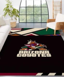 Arizona Coyotes Logo Personal Area Rug Carpet Sport Living Room Rug