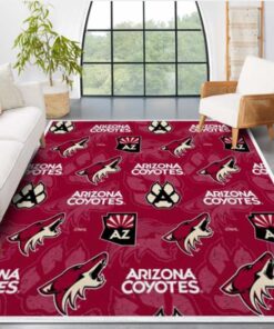 Arizona Coyotes Team Logo Nice Gift Home Decor Rectangle Area Rug