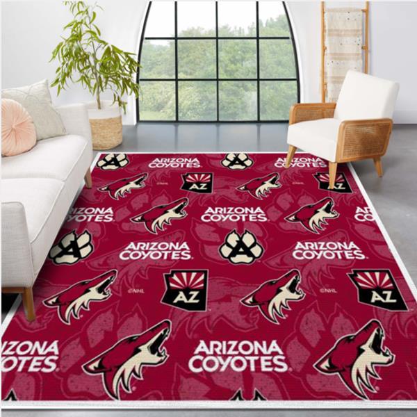 Arizona Coyotes Team Logo Nice Gift Home Decor Rectangle Area Rug
