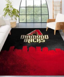 Arizona Diamondbacks Mlb Team Area Rug Living Room Rug Christmas Gift Us Decor