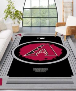Arizona Diamondbacks Nba Logo Style Area Rug - Living Room Carpet Floor Decor The Us Decor
