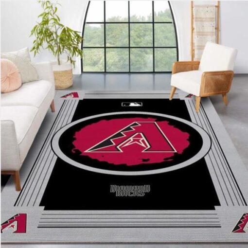 Arizona Diamondbacks Nba Logo Style Area Rug - Living Room Carpet Floor Decor The Us Decor