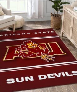 Arizona State Sun Devils Area Rug Bedroom Rug Christmas Gift US Decor