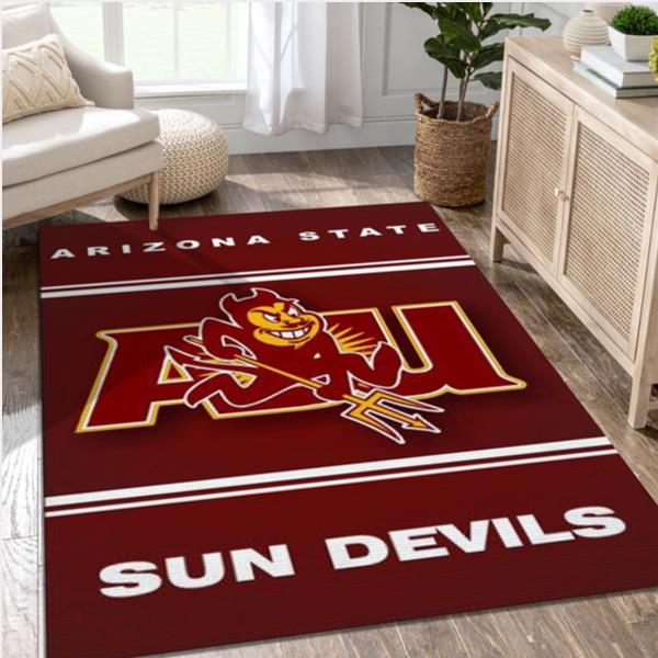 Arizona State Sun Devils Area Rug Bedroom Rug Christmas Gift US Decor