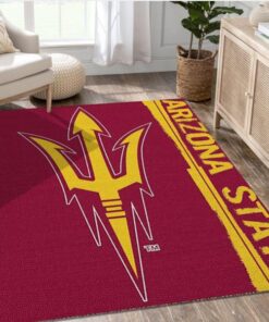 Arizona State Sun Devils NCAA Team Logos Area Rug Living Room Rug Christmas Gift US Decor