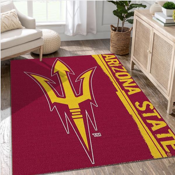 Arizona State Sun Devils NCAA Team Logos Area Rug Living Room Rug Christmas Gift US Decor