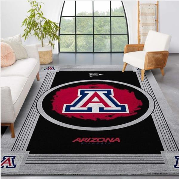 Arizona Wildcats Ncaa Team Logo Nice Gift Home Decor Rectangle Area Rug