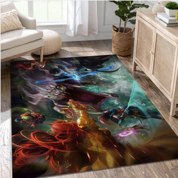 Ashe Yasuo League Of Legends Video Game Area Rug Area Living Room Rug