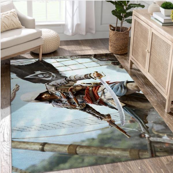 Assassins Creed Iv Black Flag Video Game Area Rug For Christmas Living ...