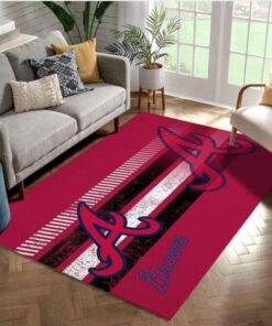 Atlanta Braves Mlb Rug Room Carpet Sport Custom Area Floor Home Decor