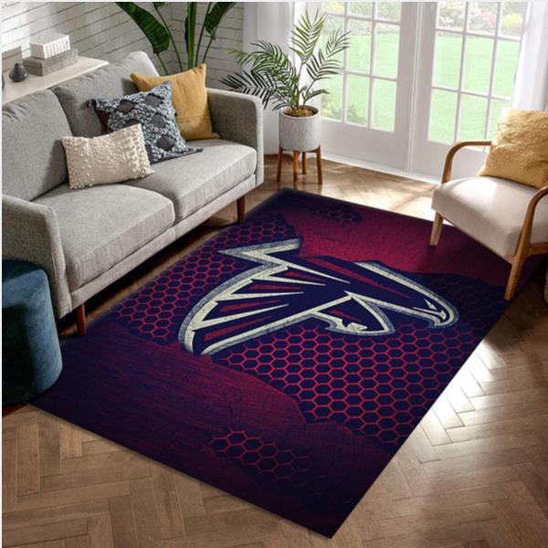 Atlanta Falcons Logo Nfl - Nfl Area Rug For Gift Bedroom Rug Home Decor Floor Decor