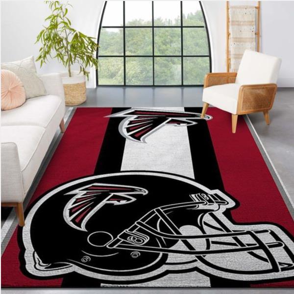 Atlanta Falcons Nfl Team Logo Helmet Nice Gift Home Decor Rectangle Area Rug