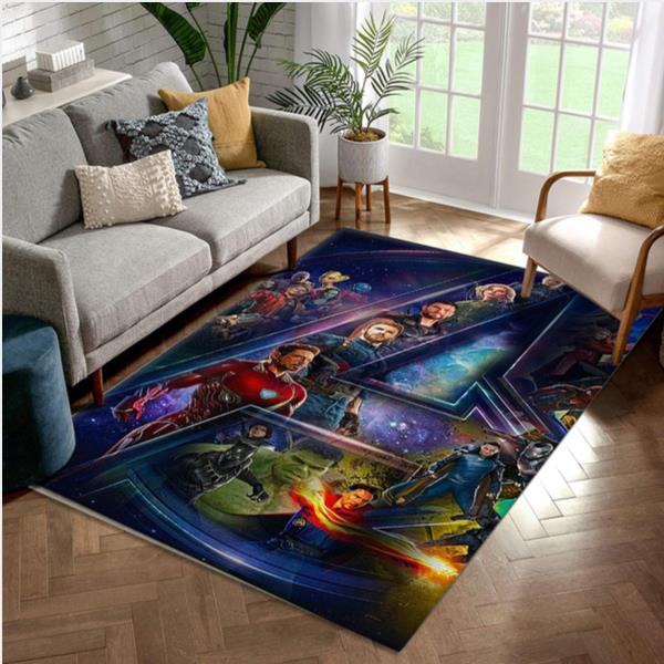 Avenger End Game Marvel Area Rug - Living Room Carpet Christmas Gift Floor Decor The Us Decor