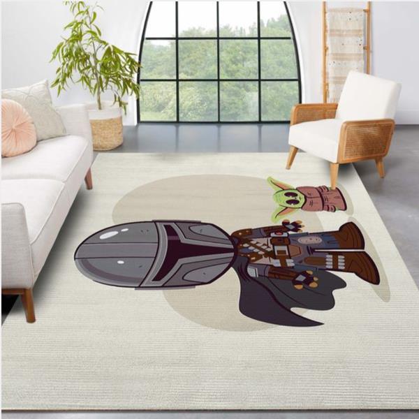 Baby Yoda Cute The Mandalorian Star Wars Movies Area Rug - Living Room Carpet Local Brands Floor Decor The Us Decor