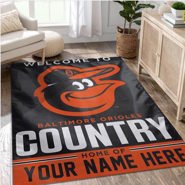 Baltimore Orioles Personalized Mlb Area Rug For Christmas Living Room Rug