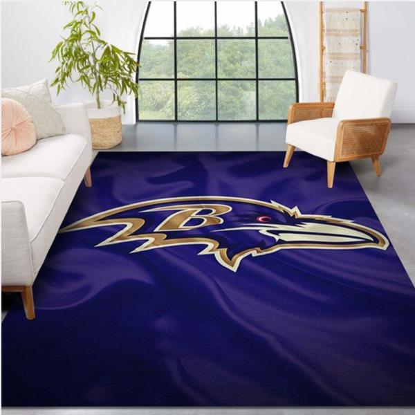 Baltimore Ravens Logo Nati Nfl Rug Bedroom Rug Us Gift Decor