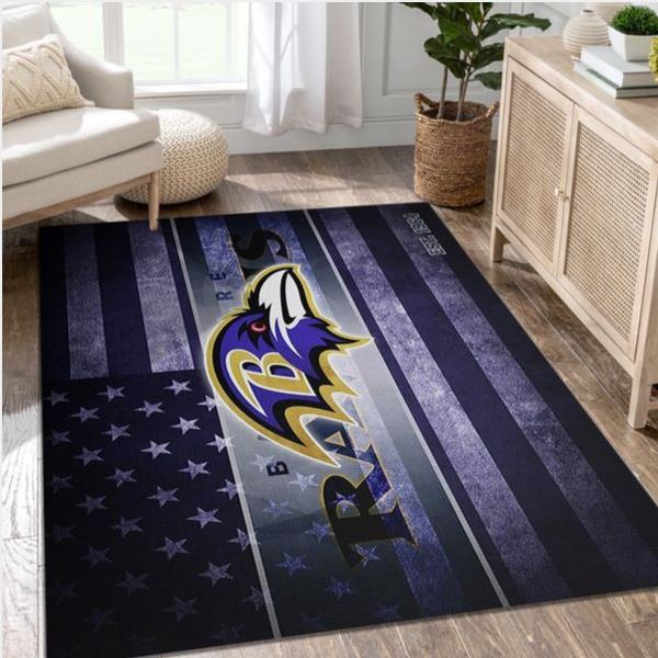 Baltimore Ravens Nfl Area Rug Bedroom Rug Home Decor Floor Decor