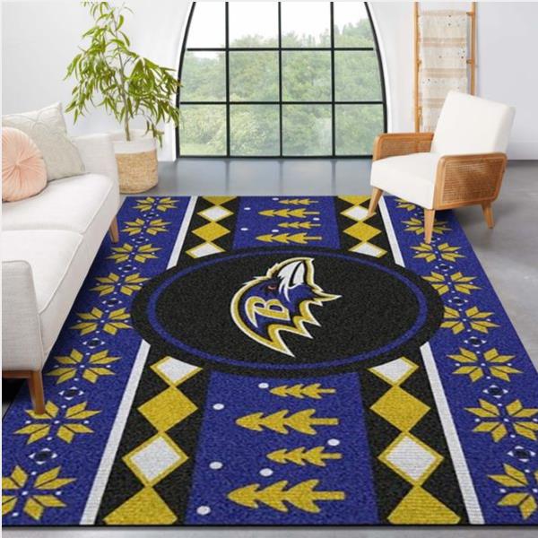 Baltimore Ravens Nfl Area Rug Carpet Living Room Rug Christmas Gift Us Decor