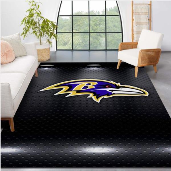 Baltimore Ravens Nfl Rug Bedroom Rug Home Decor Floor Decor