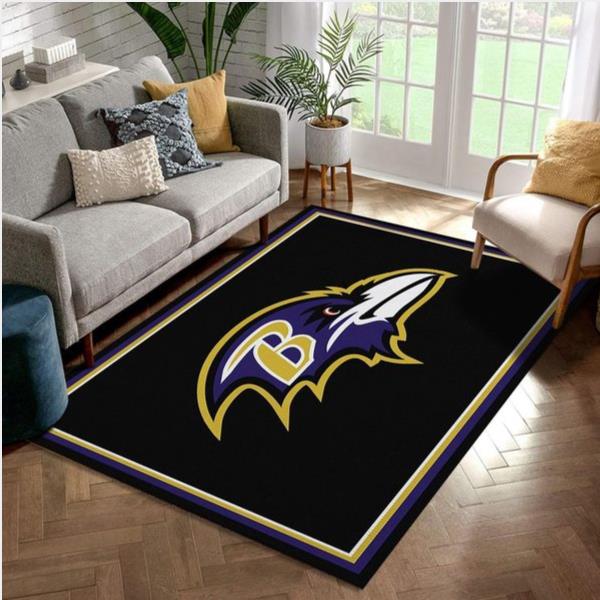 Baltimore Ravens Rug Football Rug Floor Decor The Us Decor