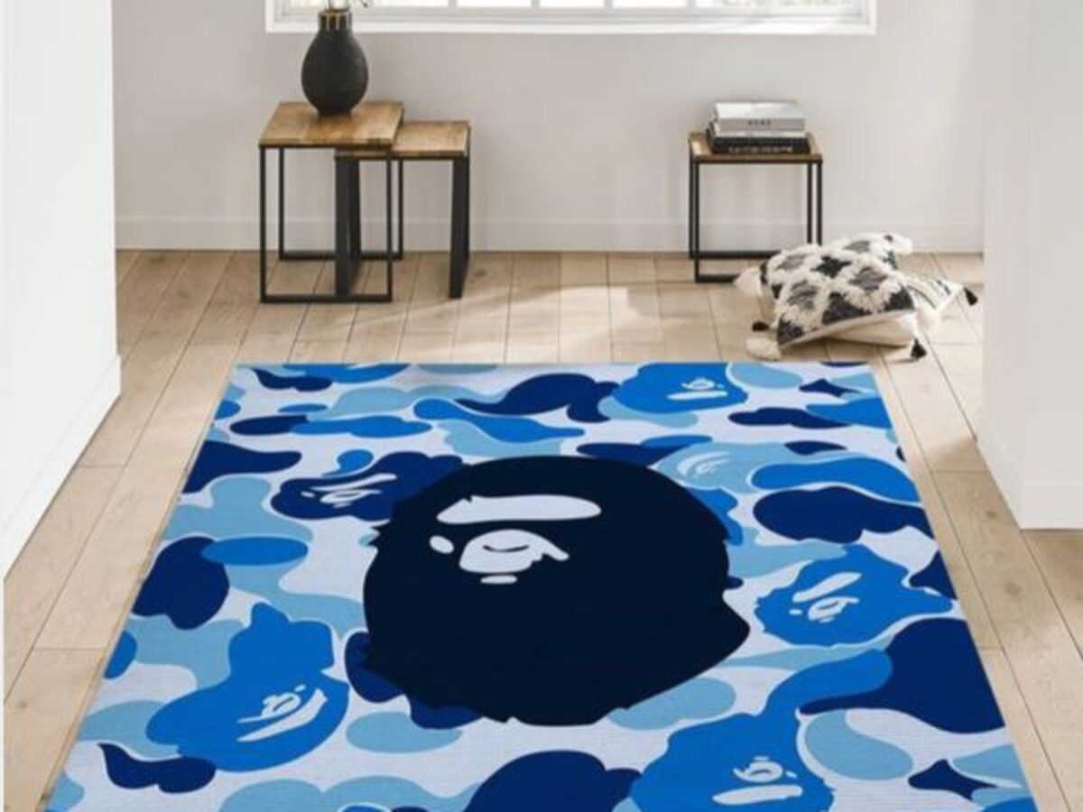 Bape Area Rug Bedroom Rug Christmas Gift Us Decor