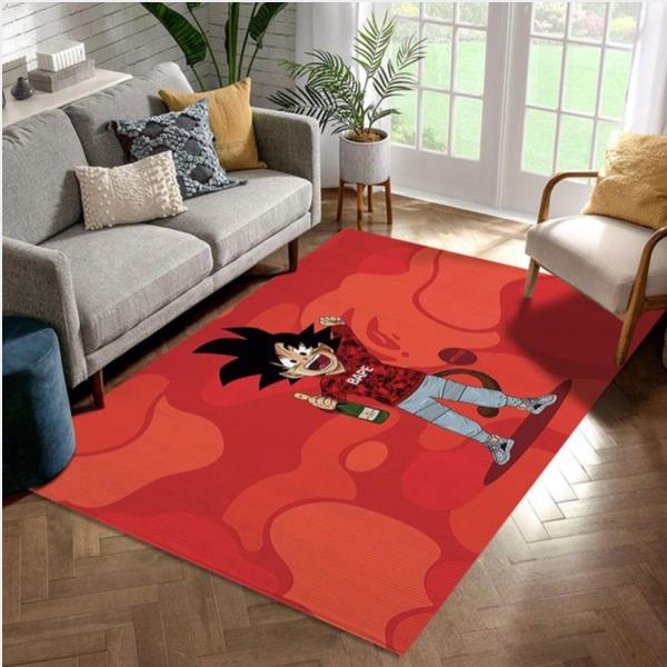 Bape Dragon Ball Rug Living Room Rug Family Gift Us Decor