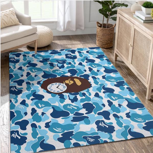 Bape Fashion Brand Camouflage Monkey Many Colors Area Rug - Living Room Carpet Local Brands Floor Decor The Us Decor