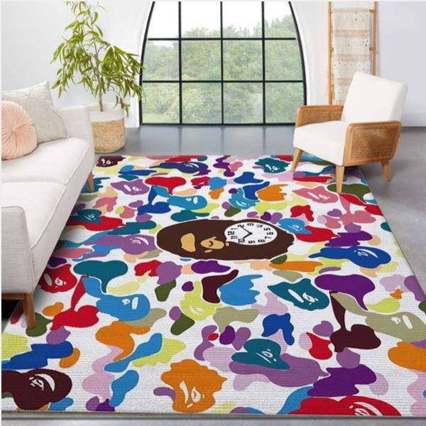 Bape Fashion Brand Combination Of Colors Area Rug - Living Room Carpet Christmas Gift Floor Decor The Us Decor