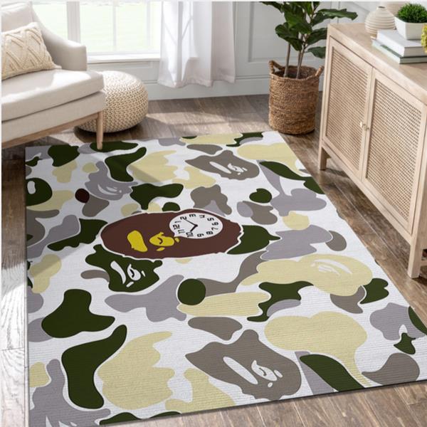 Bape Fashion Brand Creative Color Mixing Area Rug - Living Room Carpet Christmas Gift Floor Decor The Us Decor