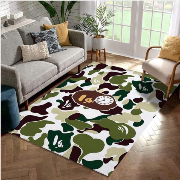 Bape Fashion Brand Logo Area Rug - Living Room Carpet Christmas Gift Floor Decor The Us Decor