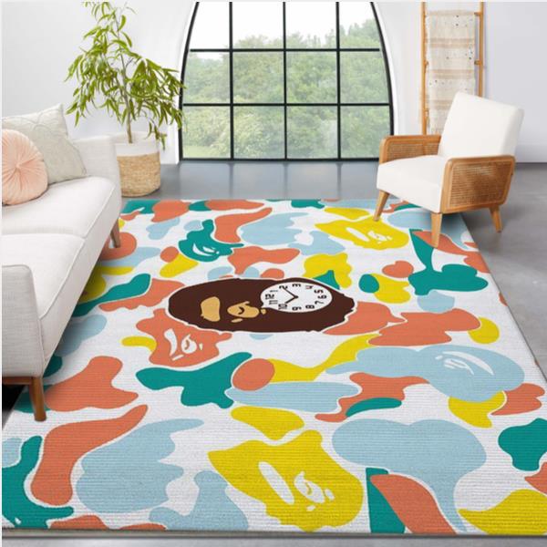 Bape Fashion Brand Many Colors Area Rug - Living Room Carpet Christmas Gift Floor Decor The Us Decor