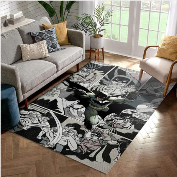 Batman Hero Comic Area Rug Bedroom Rug Carpet Floor Decor