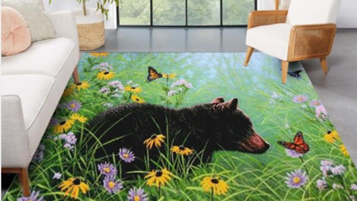 Rain forest – animals area rug carpet in 2023