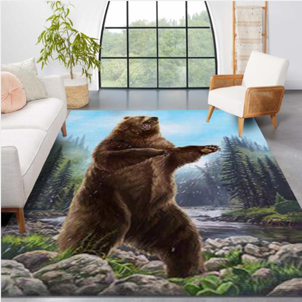 Bear Standing Bear Area Rug Living Room Rug Home US Decor