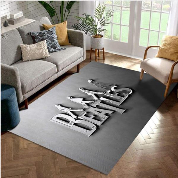 Beatles Logo Area Rug Living Room Rug Christmas Gift US Decor