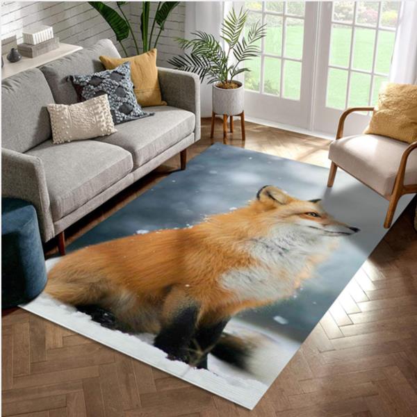 Beautiful Fox Living Room Rug Home Decor Floor Decor