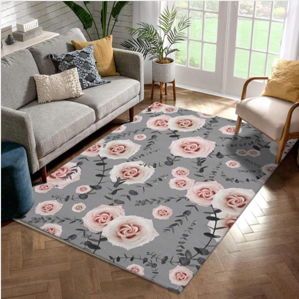 Beauty Rose Eucalyptus - Area Rug Carpet Kitchen Rug Us Gift Decor